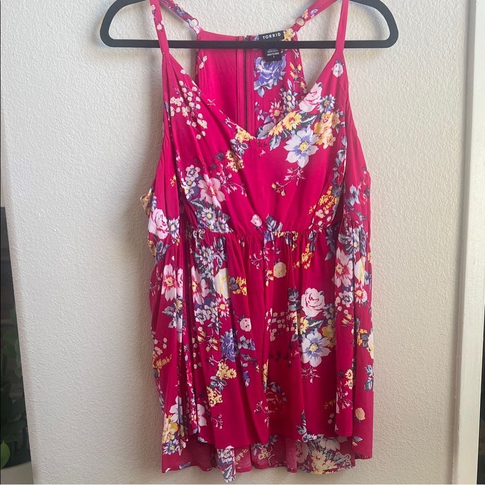 Torrid Floral Pink Women's Blouse